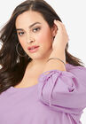 Tie-Sleeve Ultimate Tunic with High-Low Hem, , alternate image number null