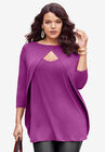 Keyhole Ultra Femme Tee, PURPLE MAGENTA, hi-res image number null