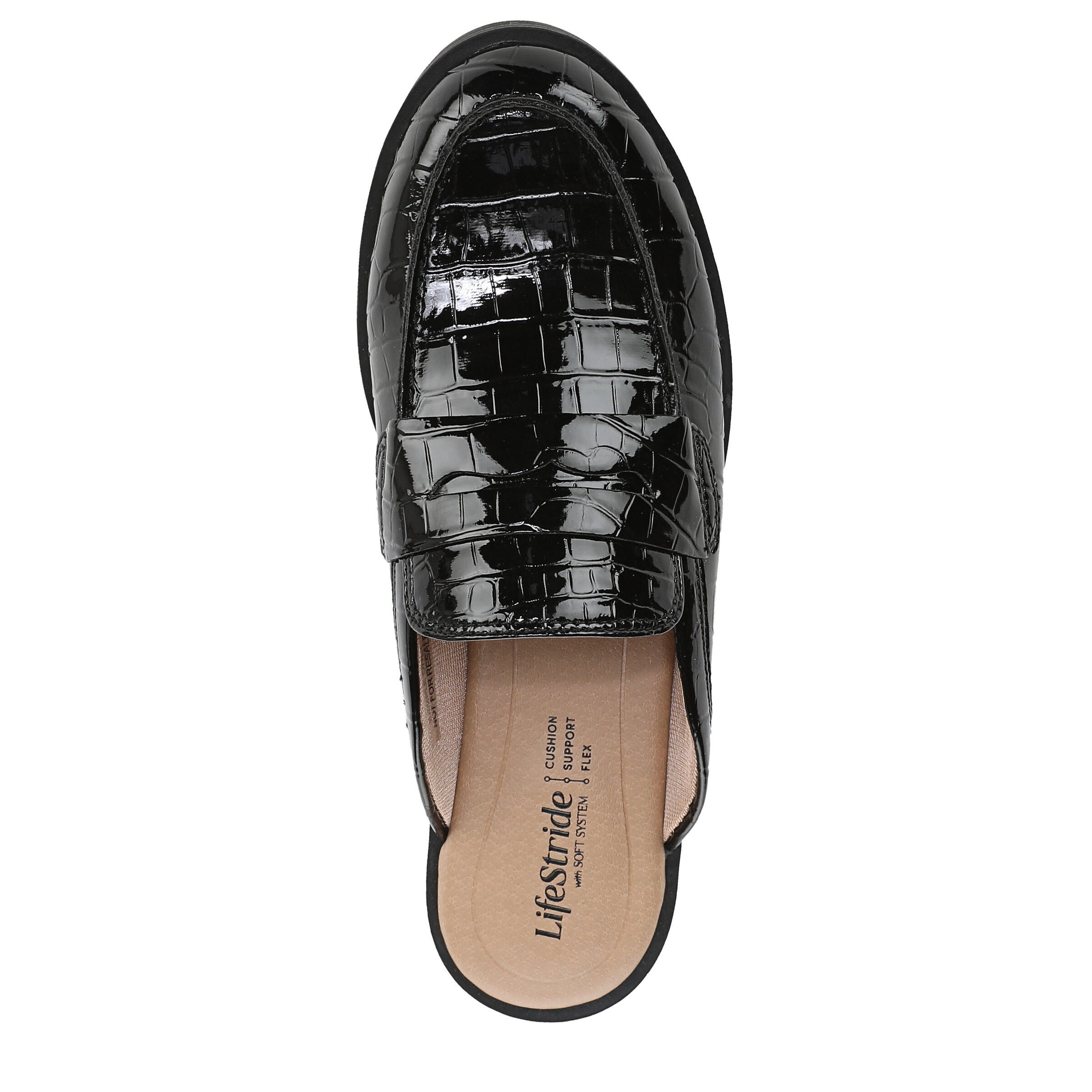 London Slip-On Mule Loafer, BLACK, alternate image number 5