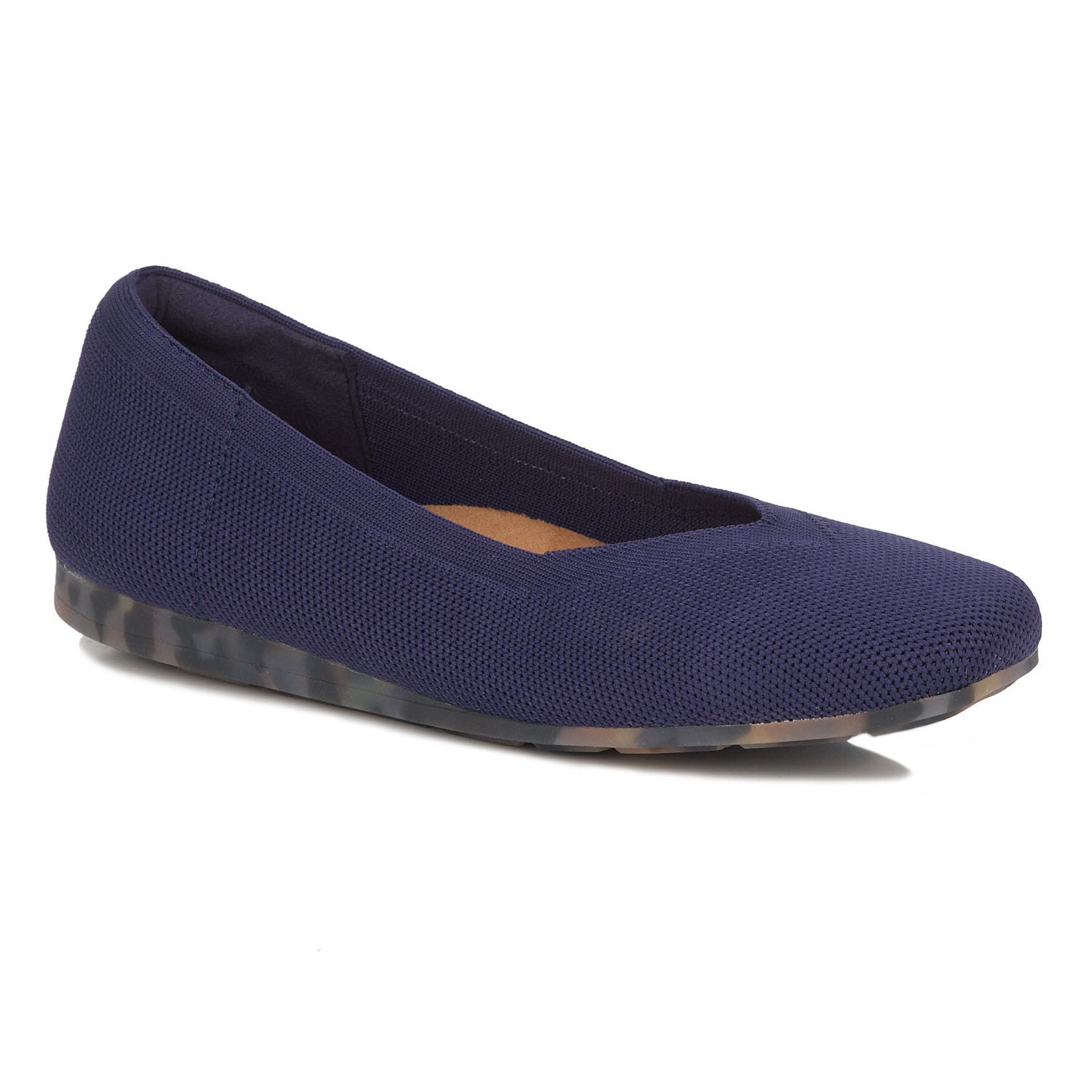 Niki Stretch Knit Flat, NAVY, hi-res image number 0
