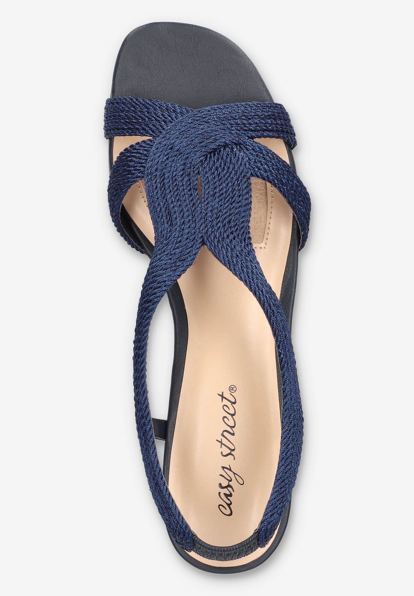 Festival Block Heel Sandal, NAVY WOVEN, alternate image number 6