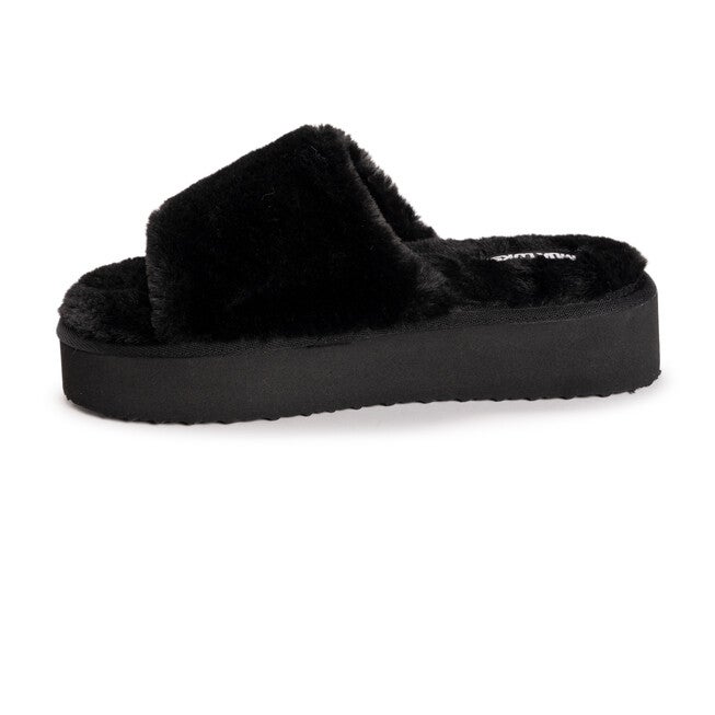 Platform Slide Slipper, BLACK, alternate image number 3