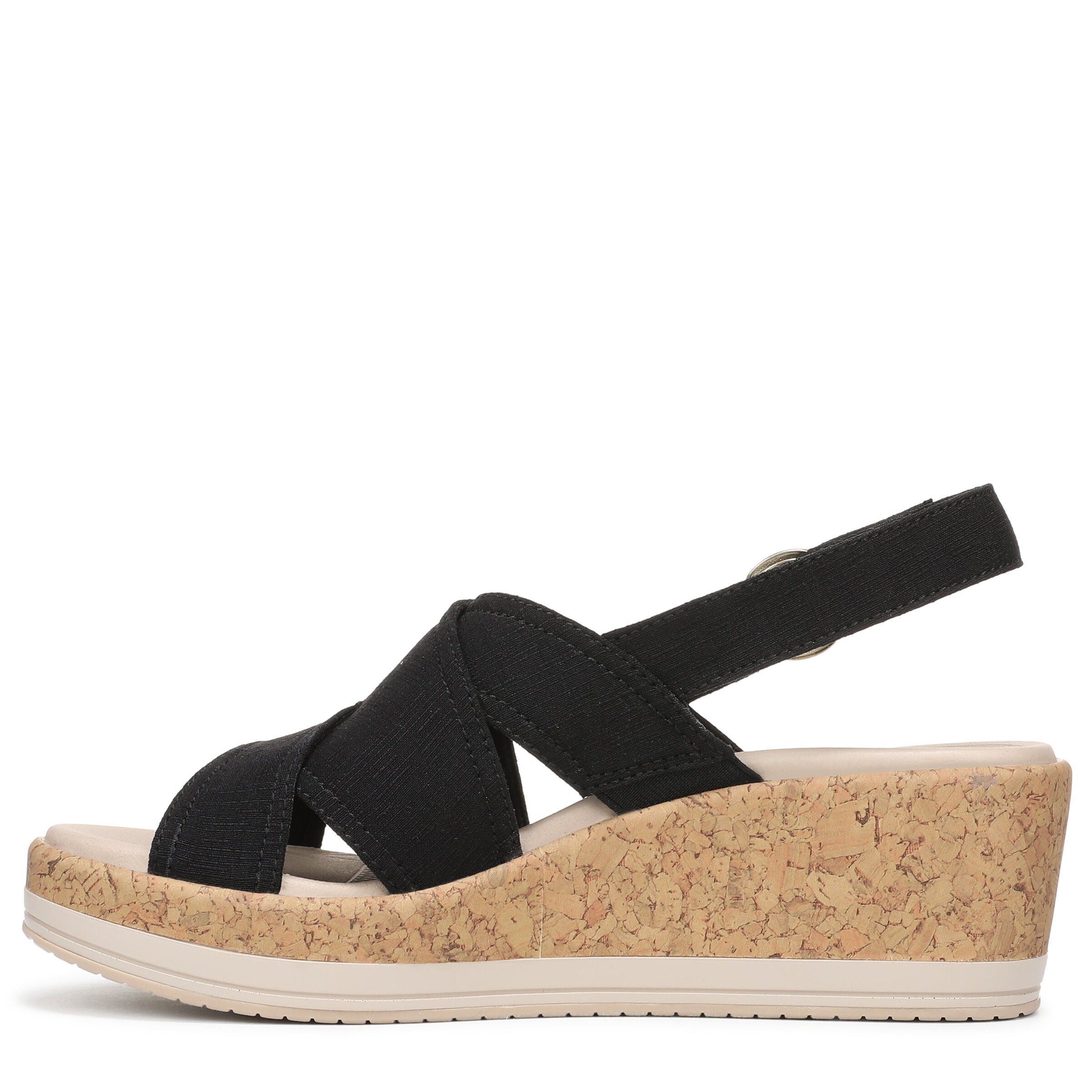 Rye Slingback Wedge Sandal, BLACK, alternate image number 5