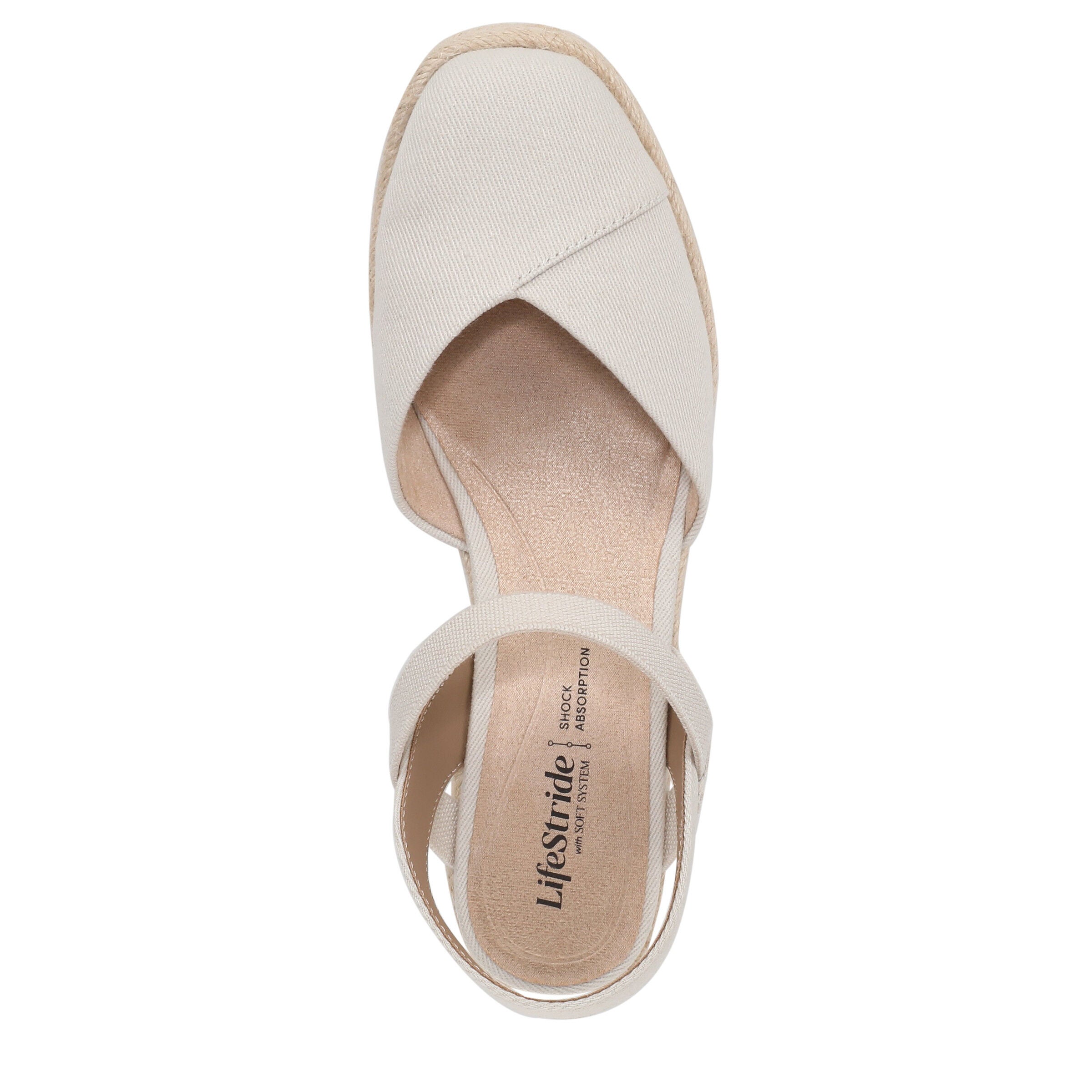 Pilar Wedge Sandal, BONE, alternate image number 6