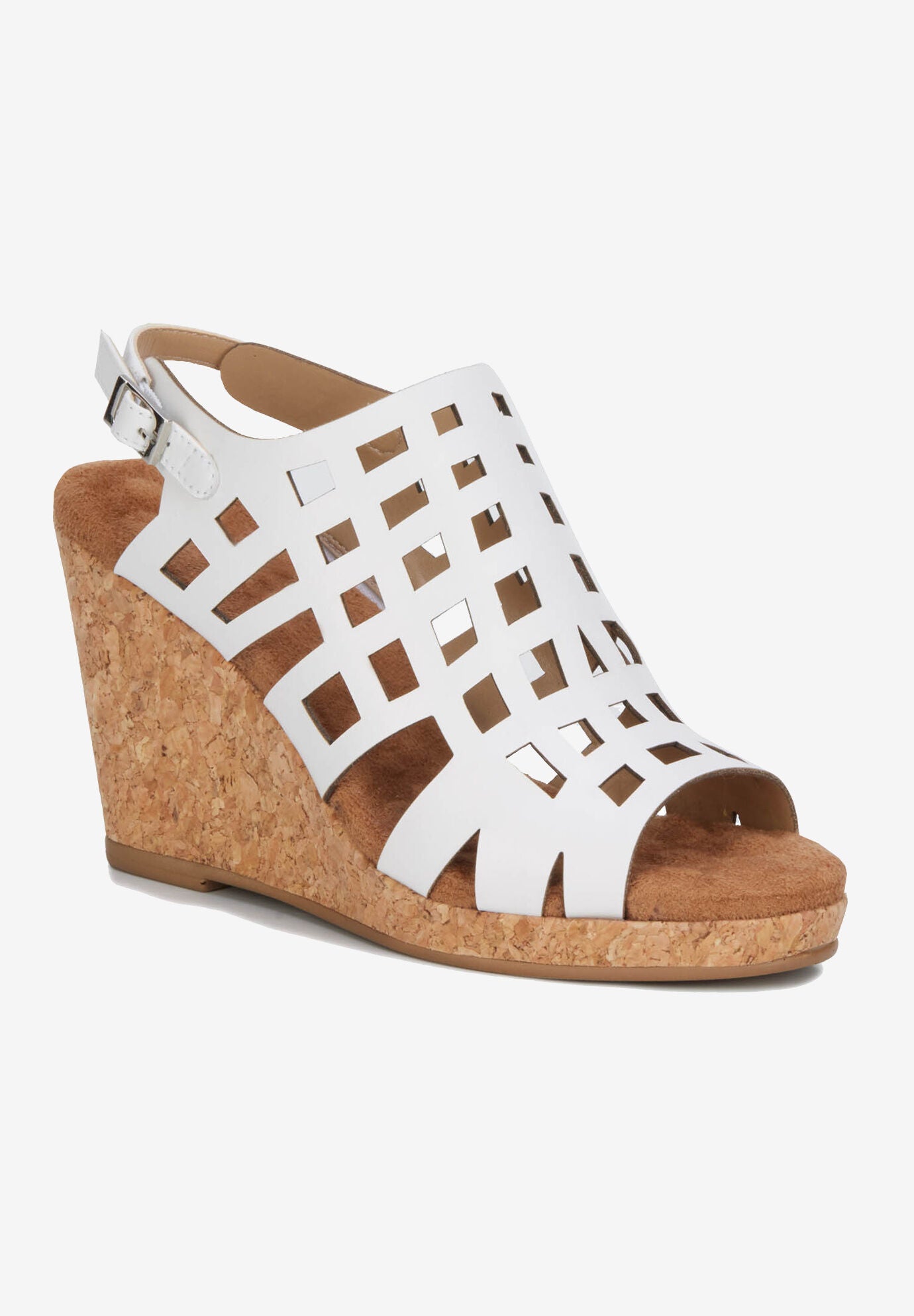 Kennedy Sandal, WHITE LEATHER, hi-res image number 0