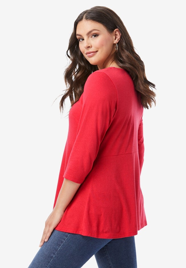 Macrame-Fringe Tee, , alternate image number 2