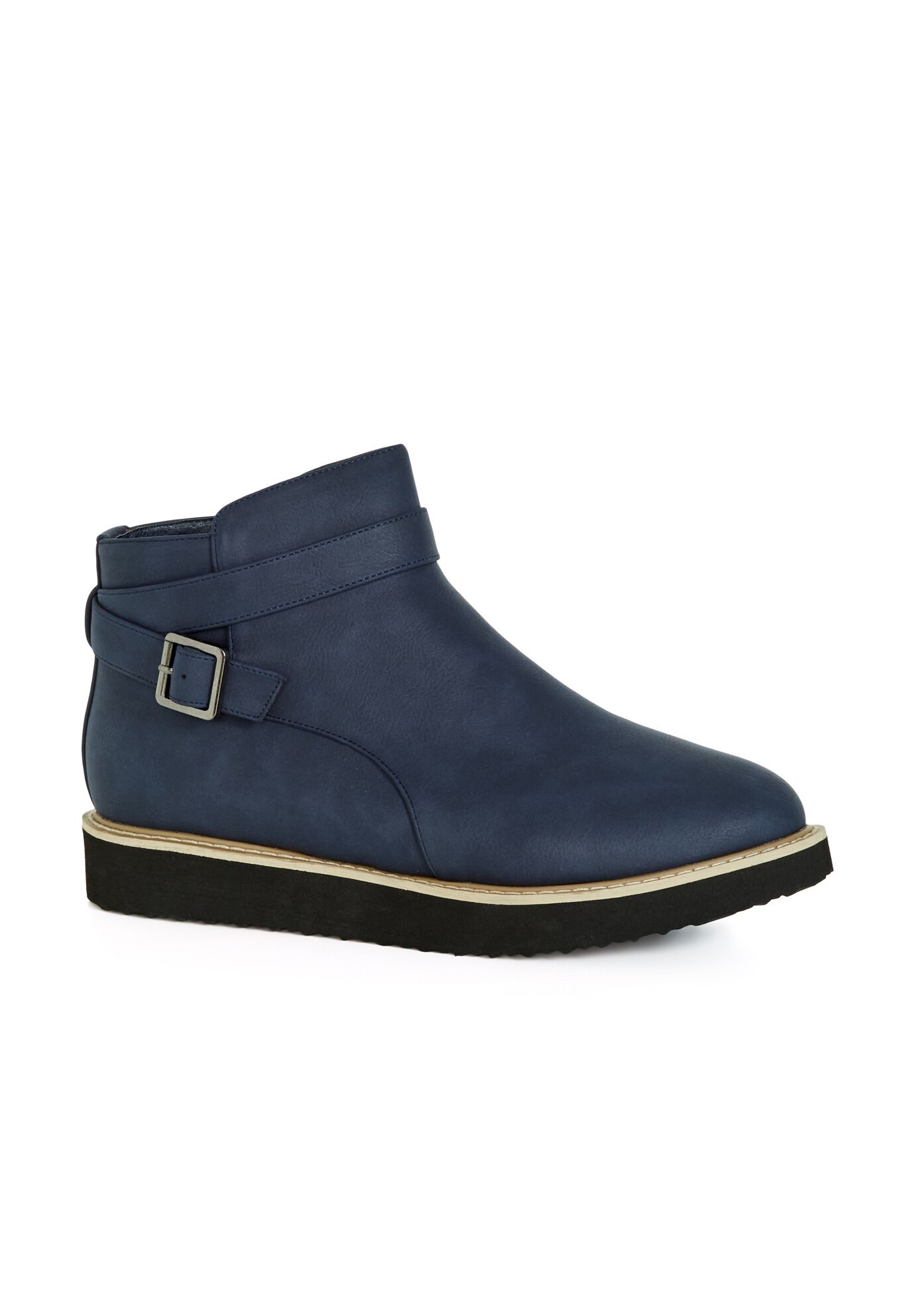 WIDE FIT Valentina Ankle Boot, NAVY, hi-res image number 0