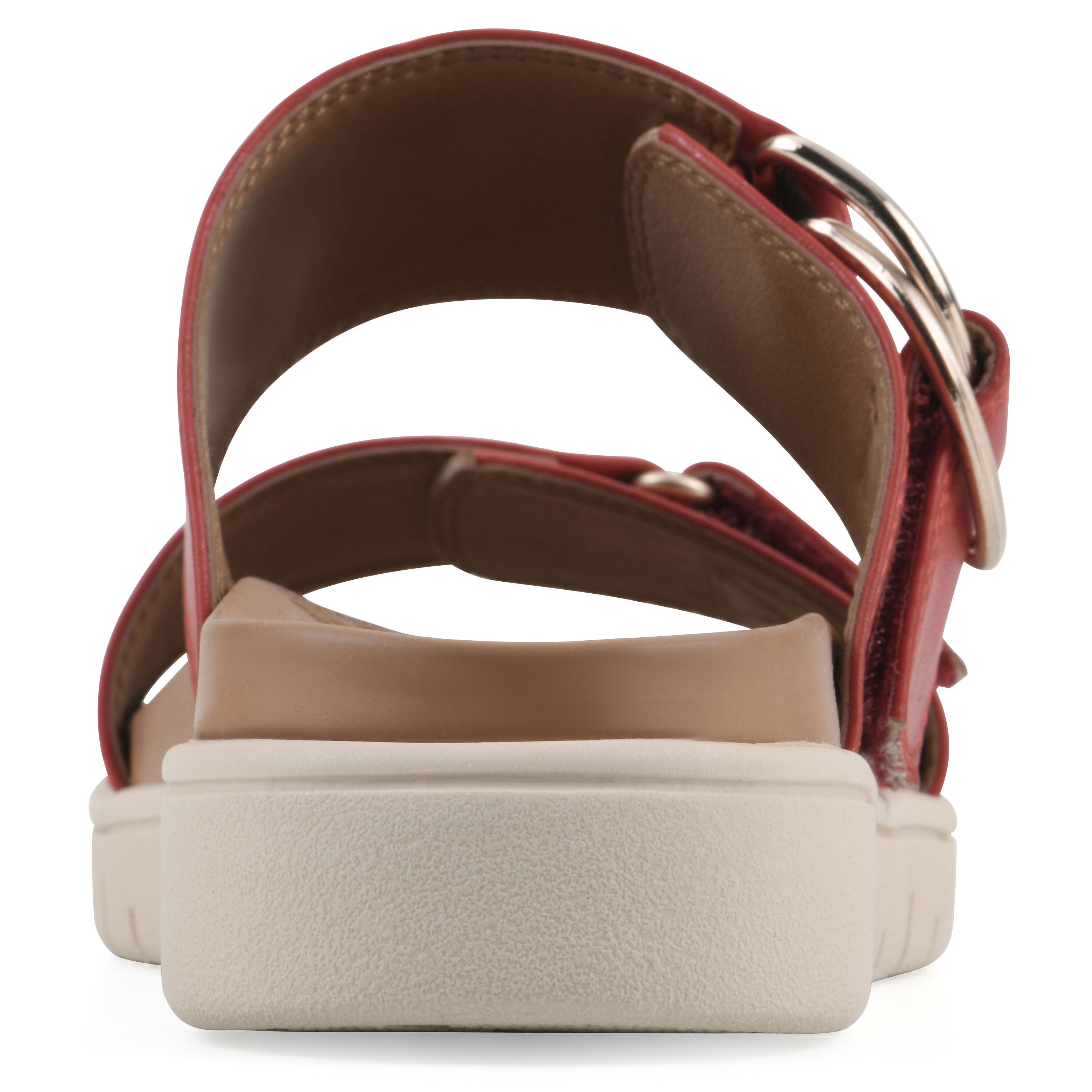 Namaste FOM Recovery Slide Sandal, CRUELLA RED SMOOTH, on-hover image number 1