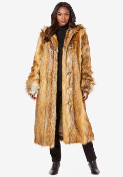 Plus Size Faux Fur Coats for Women