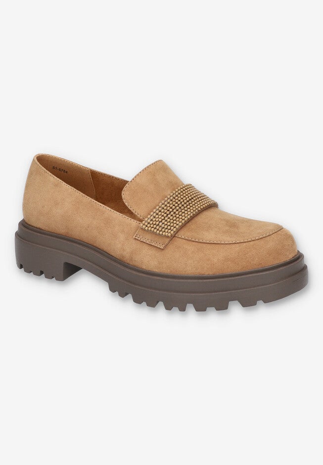 Paz Casual Flat, COGNAC SUEDE LEATHER, hi-res image number null
