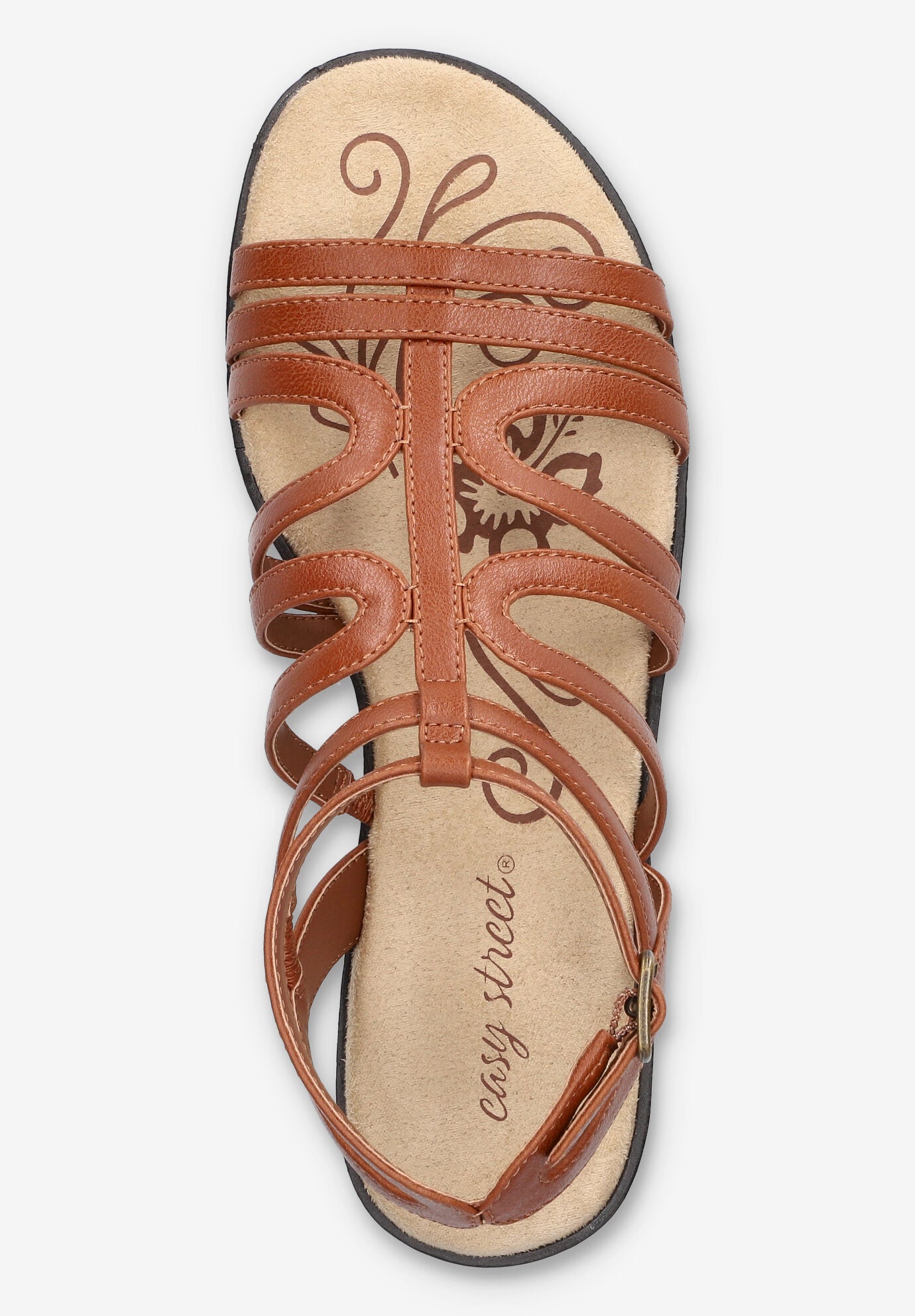 Daylily Gladiator Sandal, COGNAC, alternate image number 6