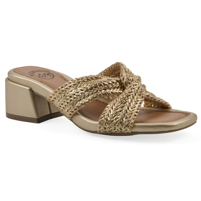 Mills Heeled Sandal, GOLD, hi-res image number 0