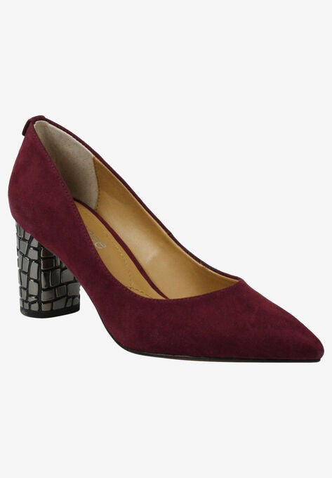 Vaneeta Pump , BURGUNDY SUEDE, hi-res image number null