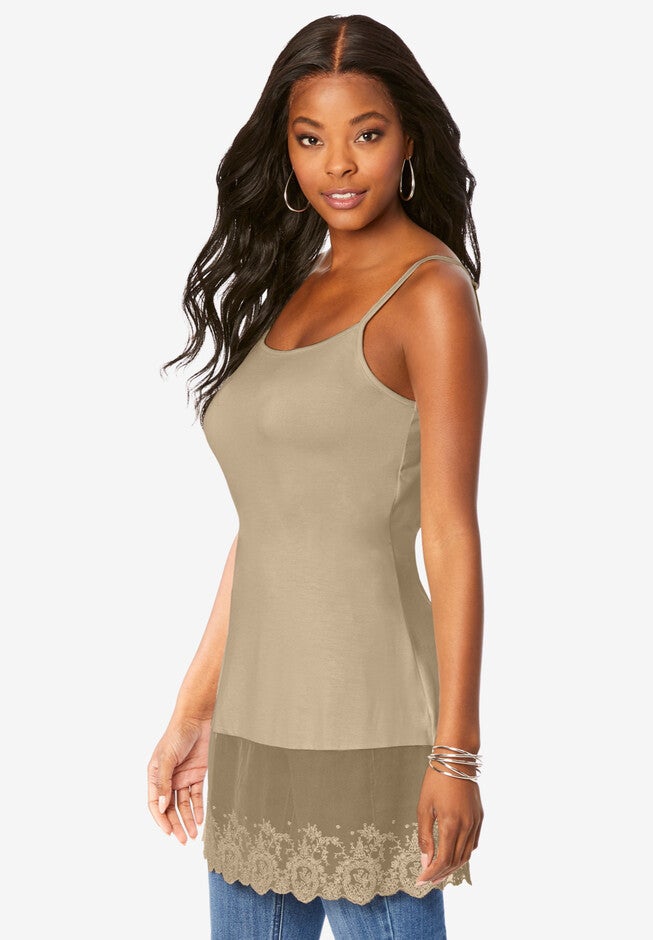Lace-Hem Camisole, , alternate image number null