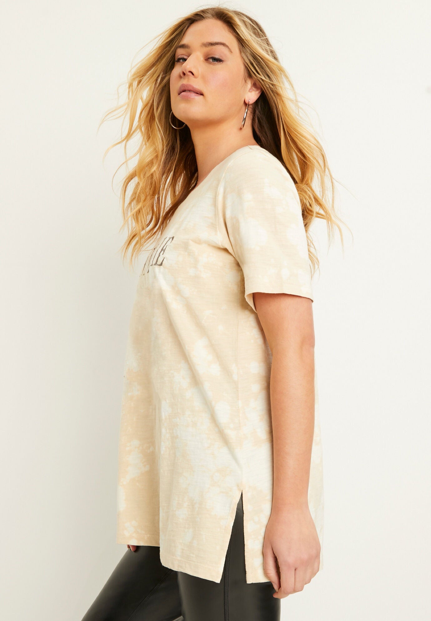 Scoop-Neck Graphic Tee, , alternate image number 2