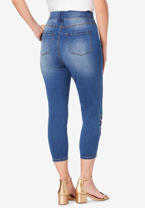 The No-Gap Capri Jean, , on-hover image number null