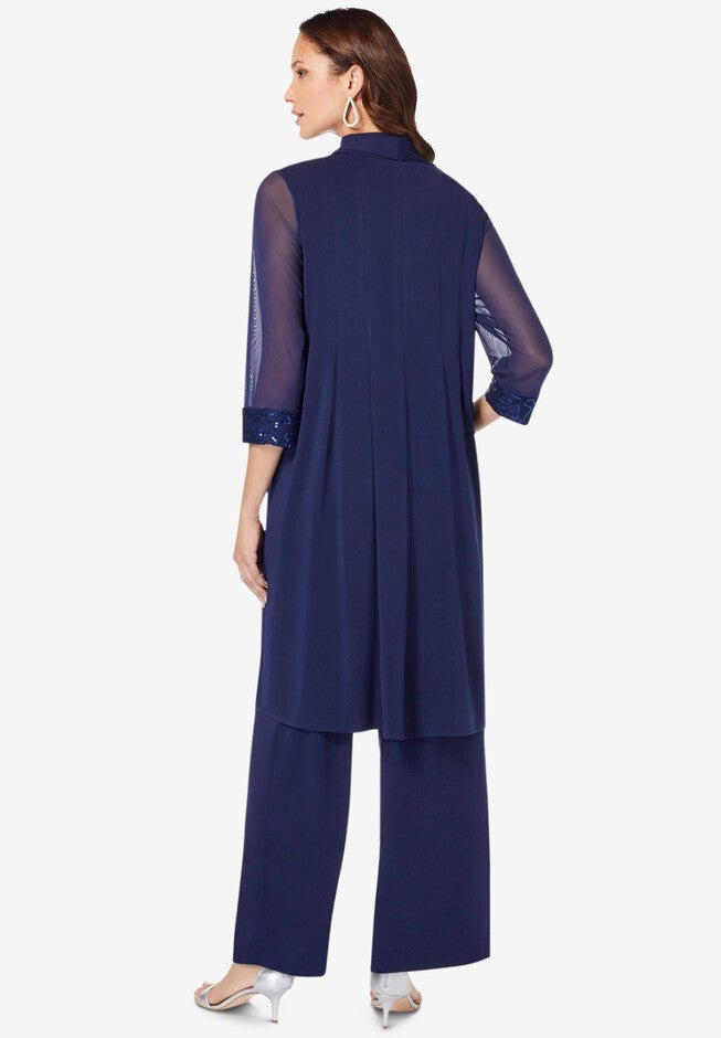 Ultrasmooth® Sequin Duster Pant Set