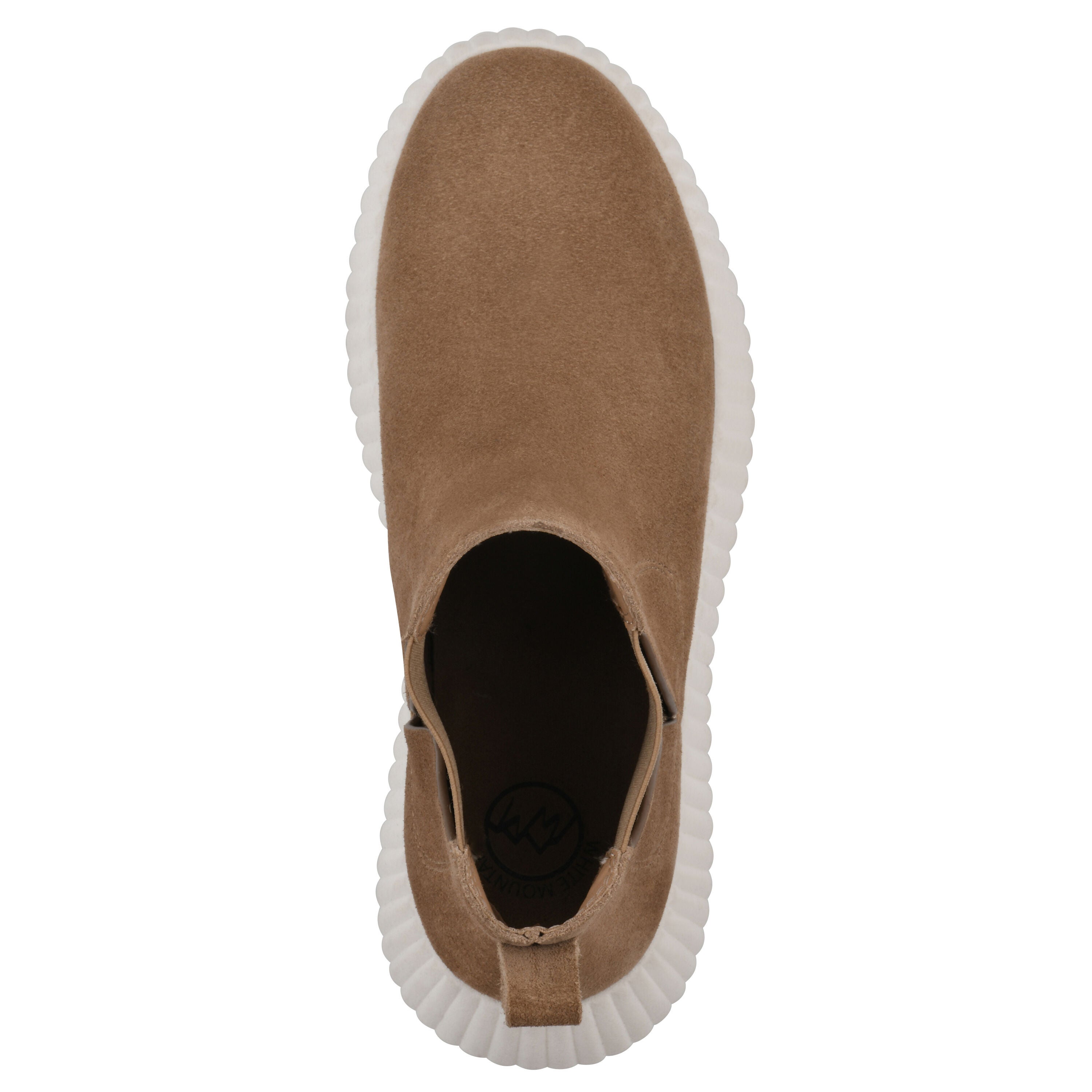 Dignify Platform Leather Sneaker Bootie, TAN SUEDE, alternate image number 4