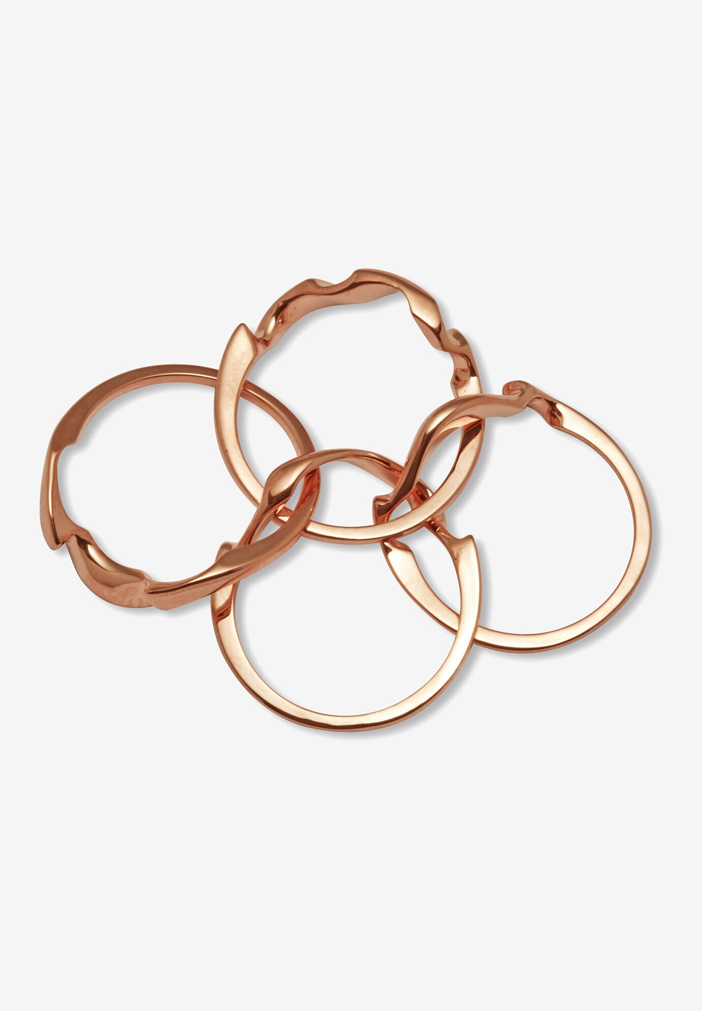 14K Rose Gold-Plated Commitment Symbol Puzzle Ring, , alternate image number 3