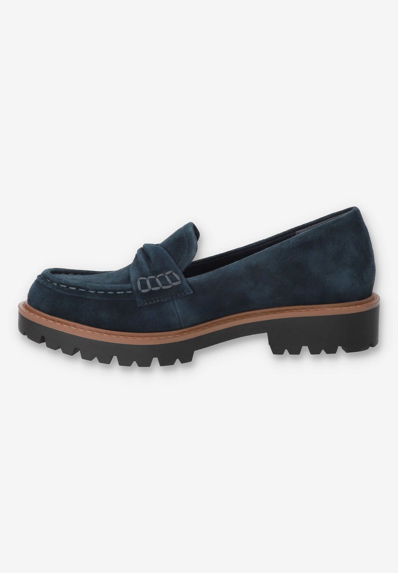 Avalon Loafer, NAVY SUEDE LEATHER, alternate image number 4