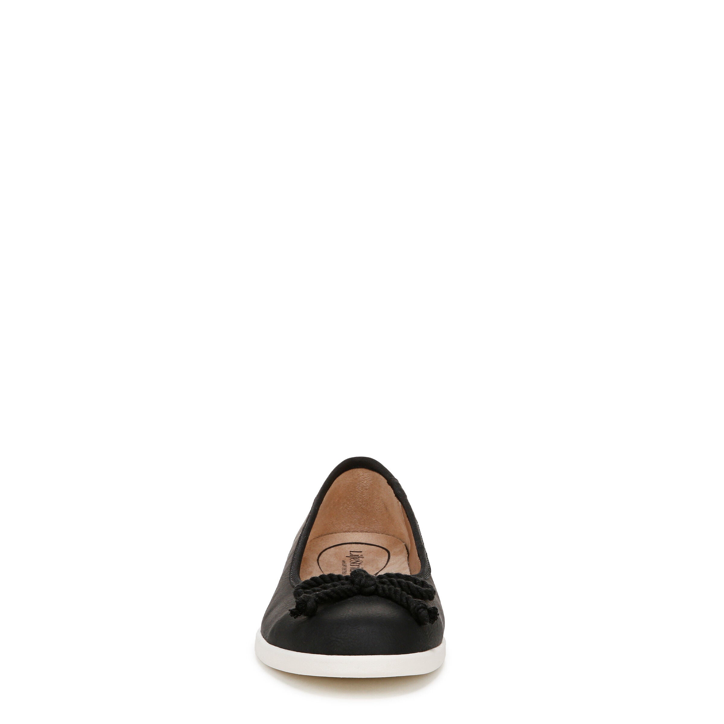 Maura Bow Trim Flat, BLACK, alternate image number 4