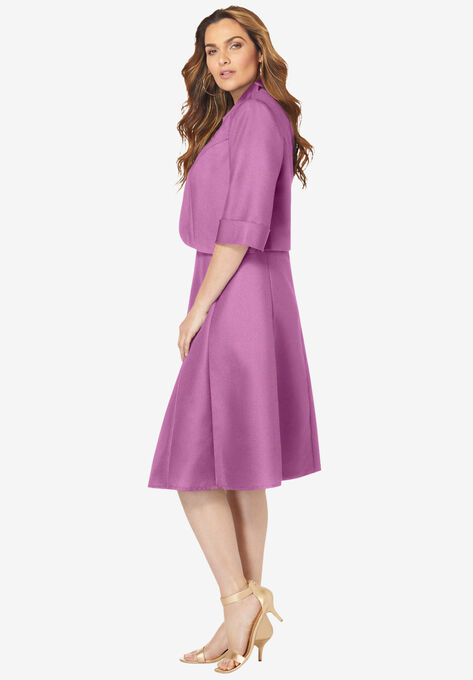 Fit-And-Flare Jacket Dress, , alternate image number null