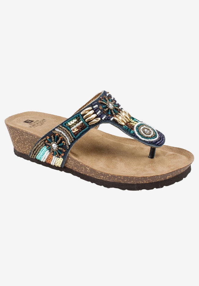 Brilliant Sandal , NAVY MULTI, hi-res image number 0