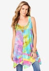 Smocked Racerback Tunic, YELLOW MULTI, hi-res image number null