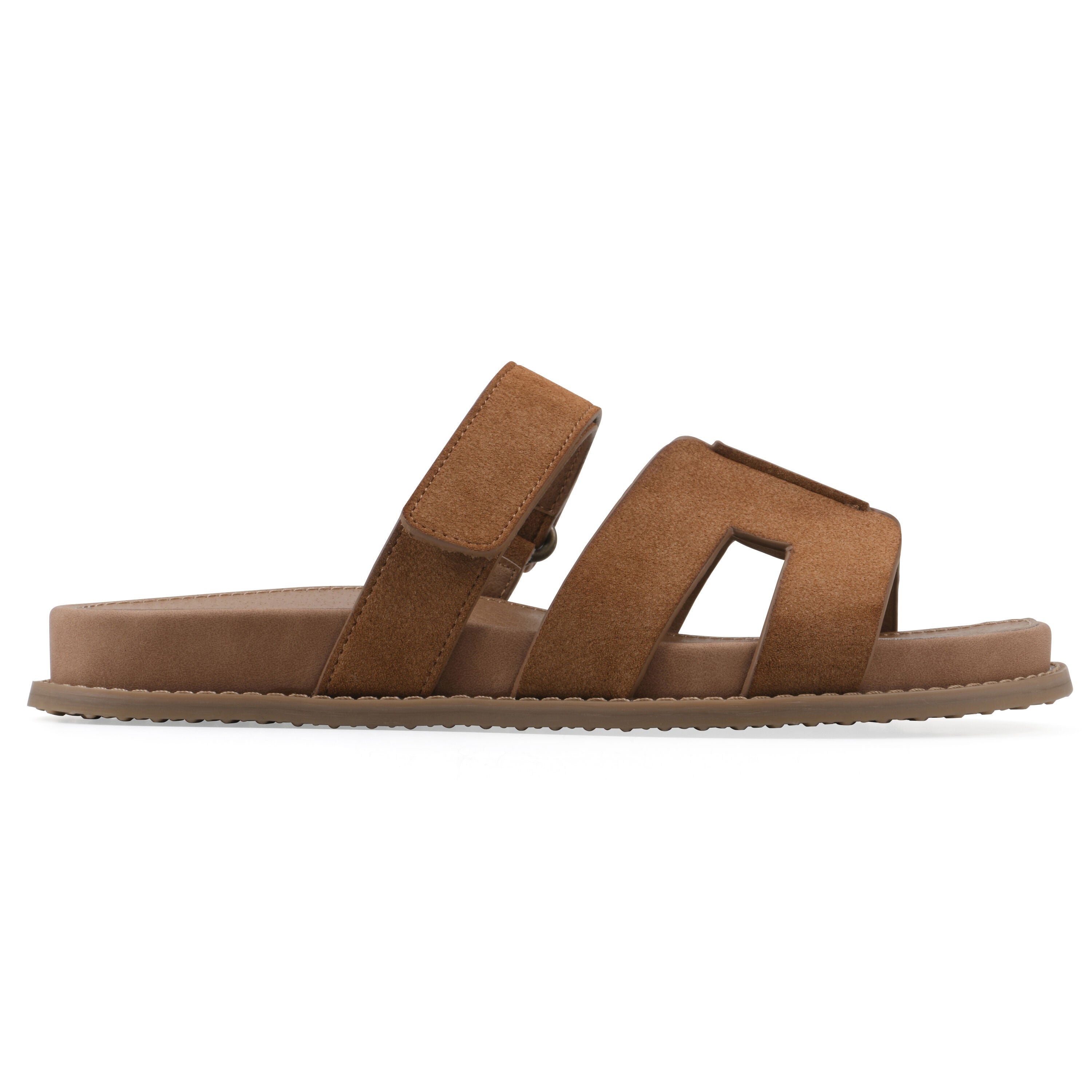 Mazi Slide Sandal, CHESTNUT SMOOTH, alternate image number 2