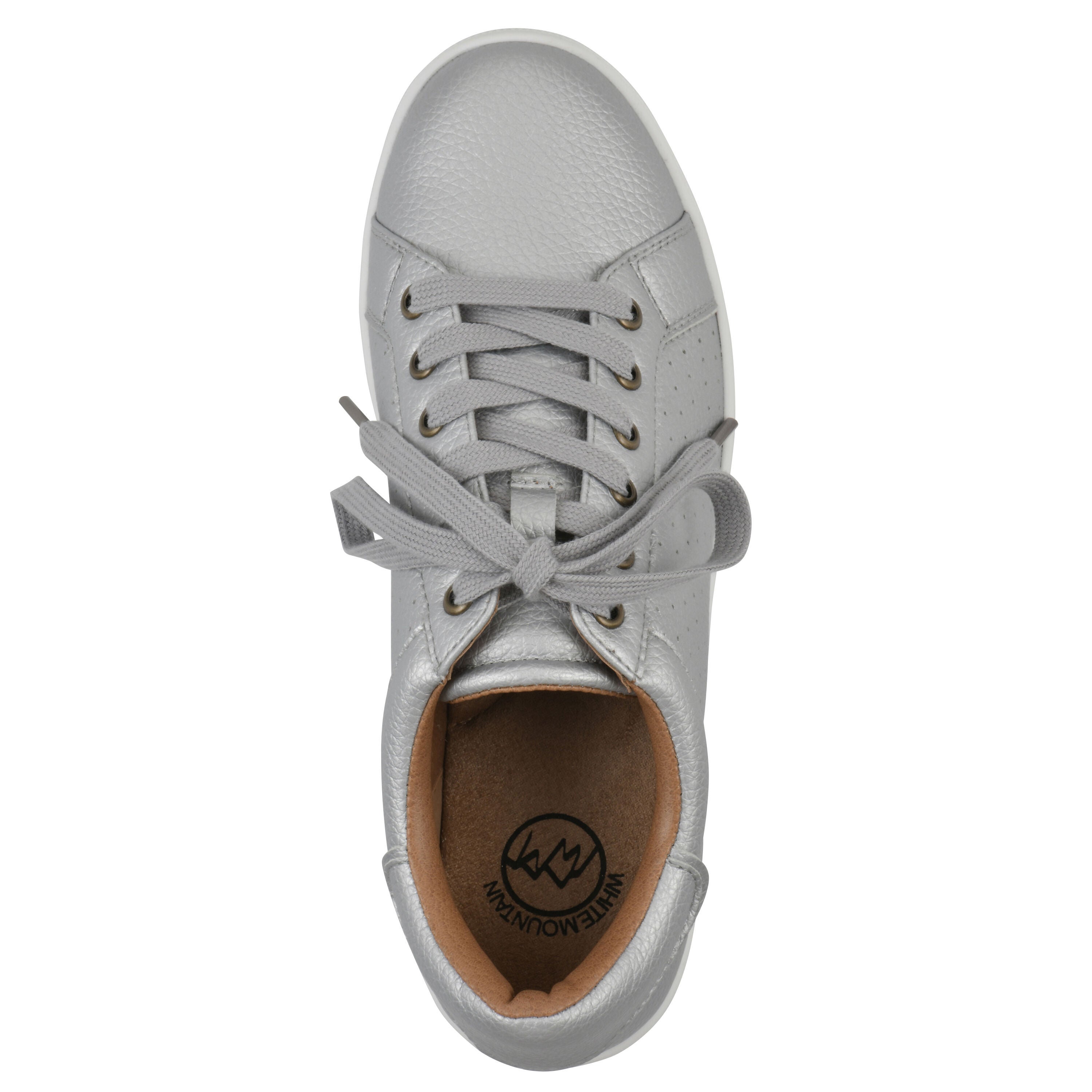 Uniform Lace Up Sneaker, SILVER SMOOTH, alternate image number 4