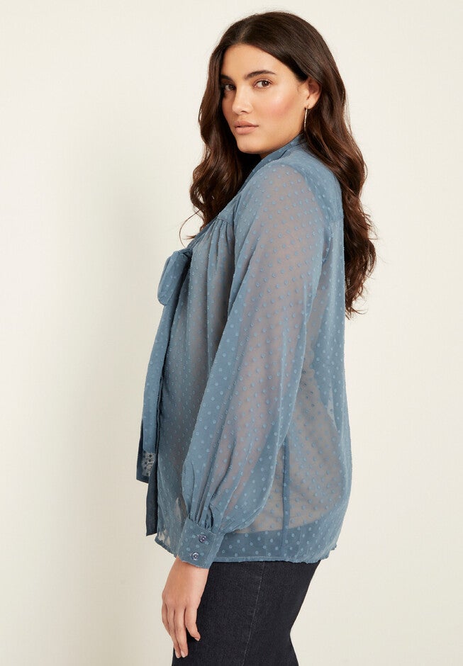 Long Sleeve Bow Top, , alternate image number 2