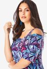 Ultrasmooth® Fabric Cold-Shoulder Maxi Dress, , alternate image number 3