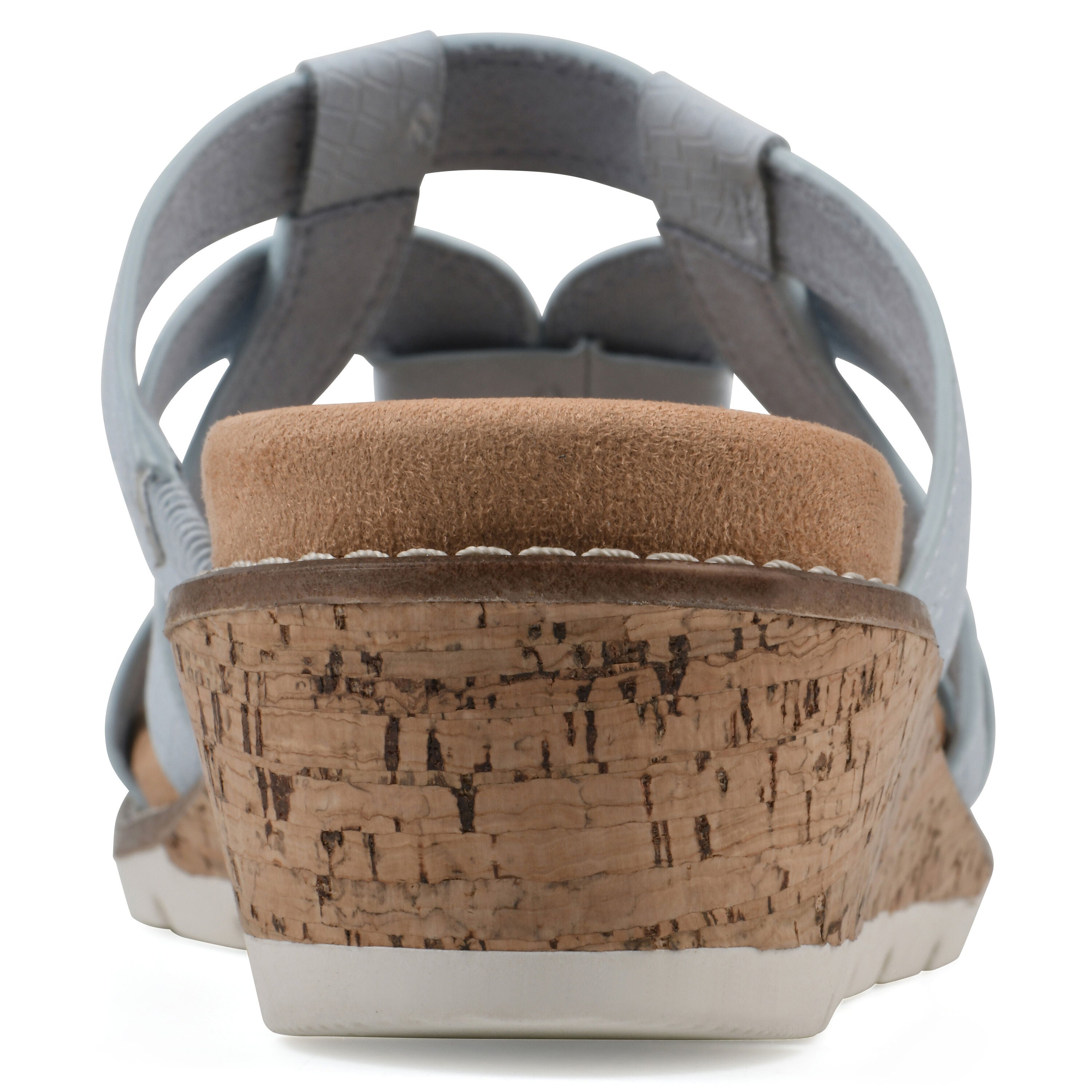 Tinisha Wedge Sandal, LIGHT BLUE EMBOSSED, on-hover image number 1