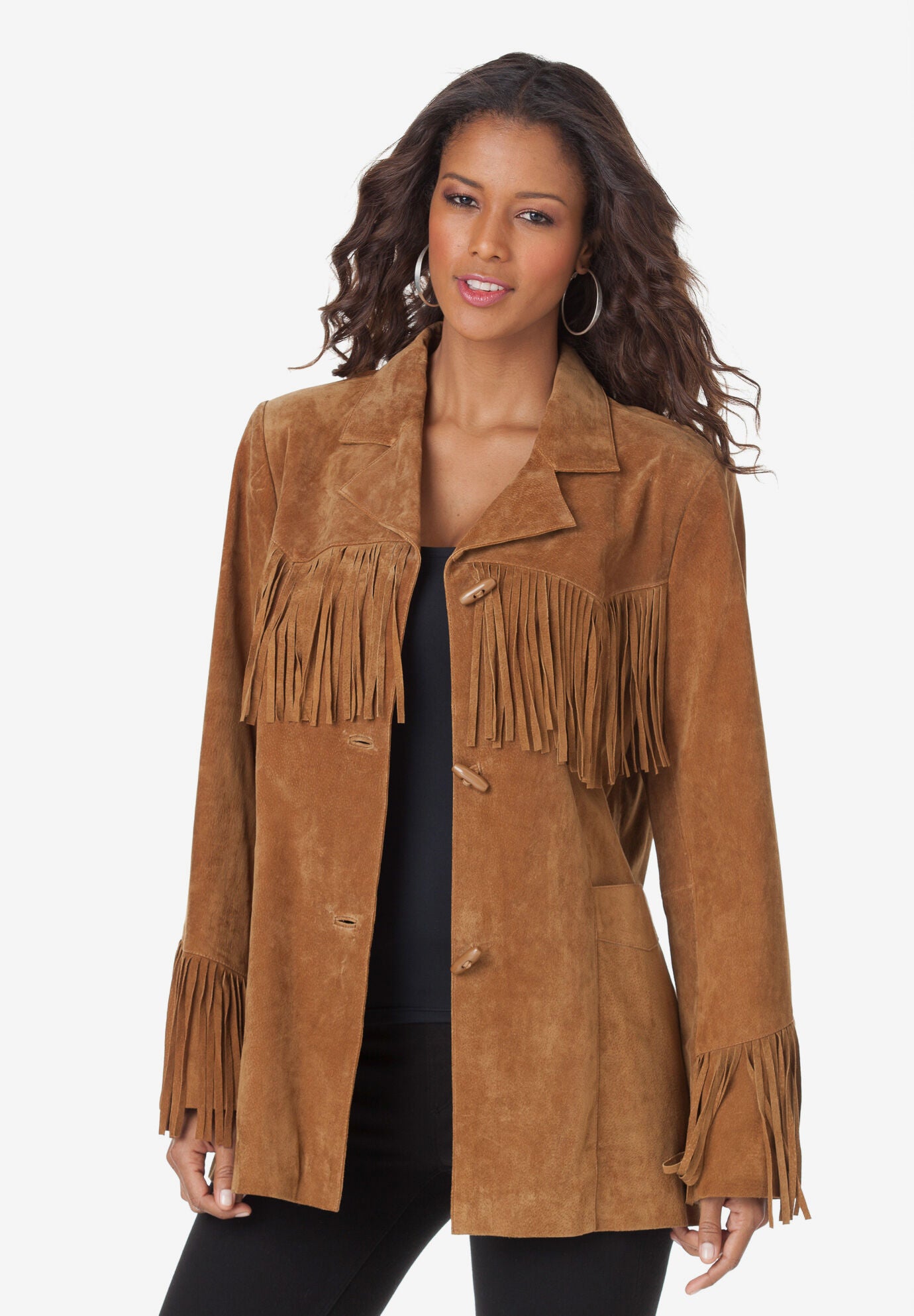 Black suede jacket plus size best sale