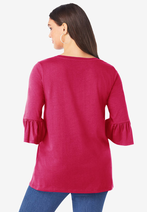 Bell-Sleeve Ultimate Tee, , on-hover image number null