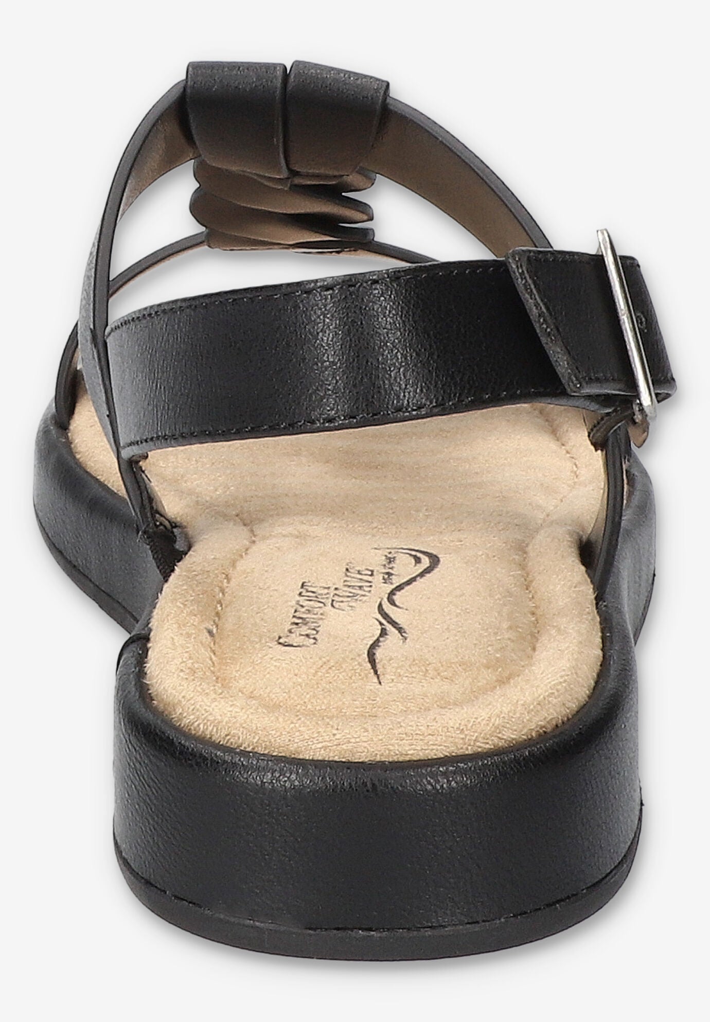 Tampa Comfort Platform Sandal, BLACK, alternate image number 3