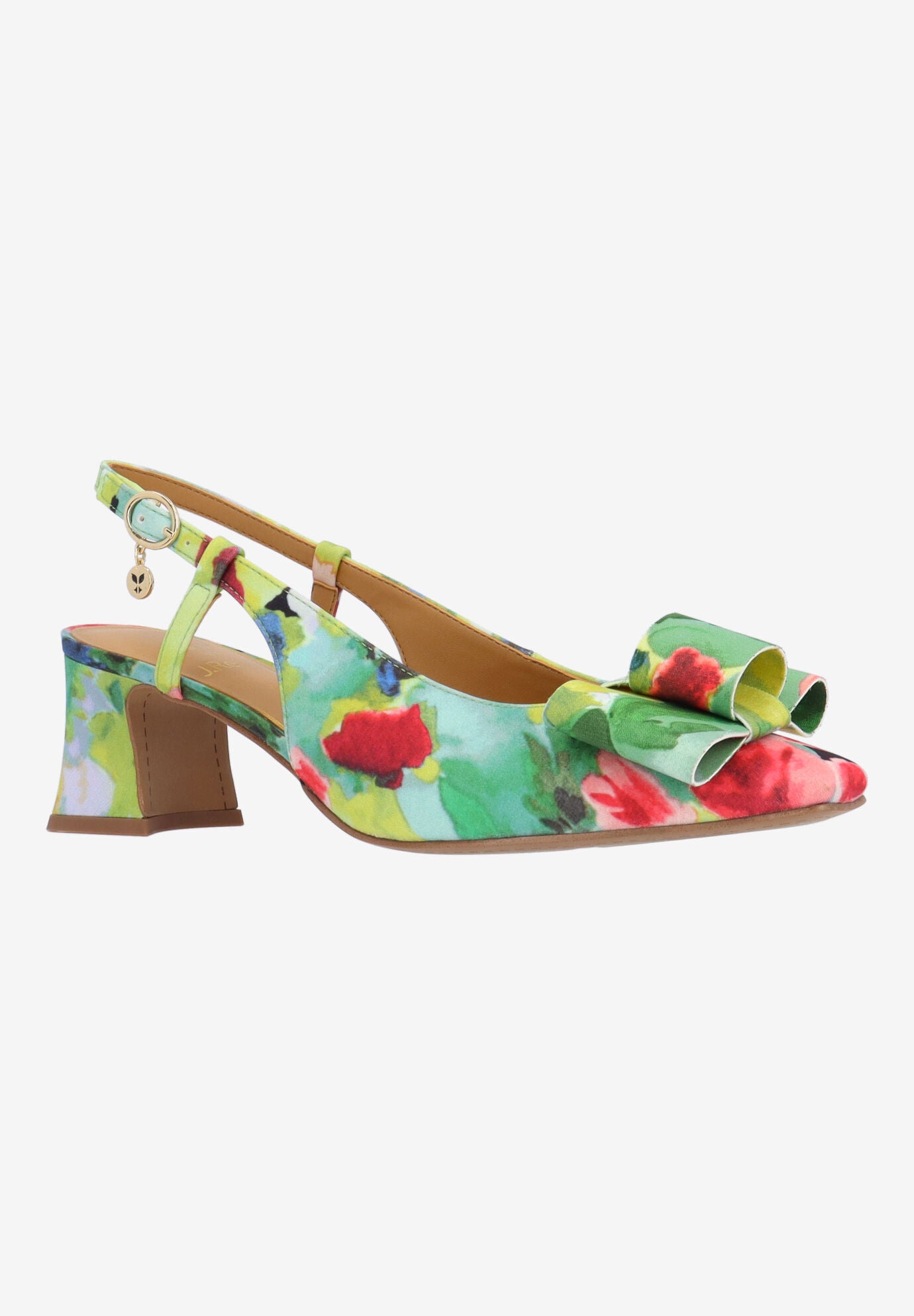 Greer Slingback Pump, GREEN, hi-res image number 0