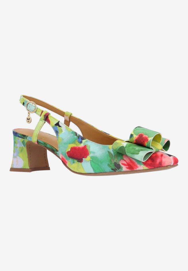 Greer Slingback Pump, GREEN, hi-res image number 0