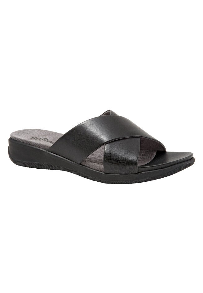 Tillman Sandals by SoftWalk®, BLACK LEATHER, hi-res image number null