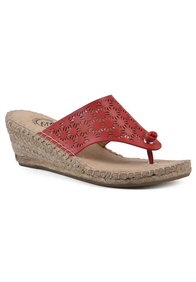 Beaux Sandal, RED SMOOTH, hi-res image number 0