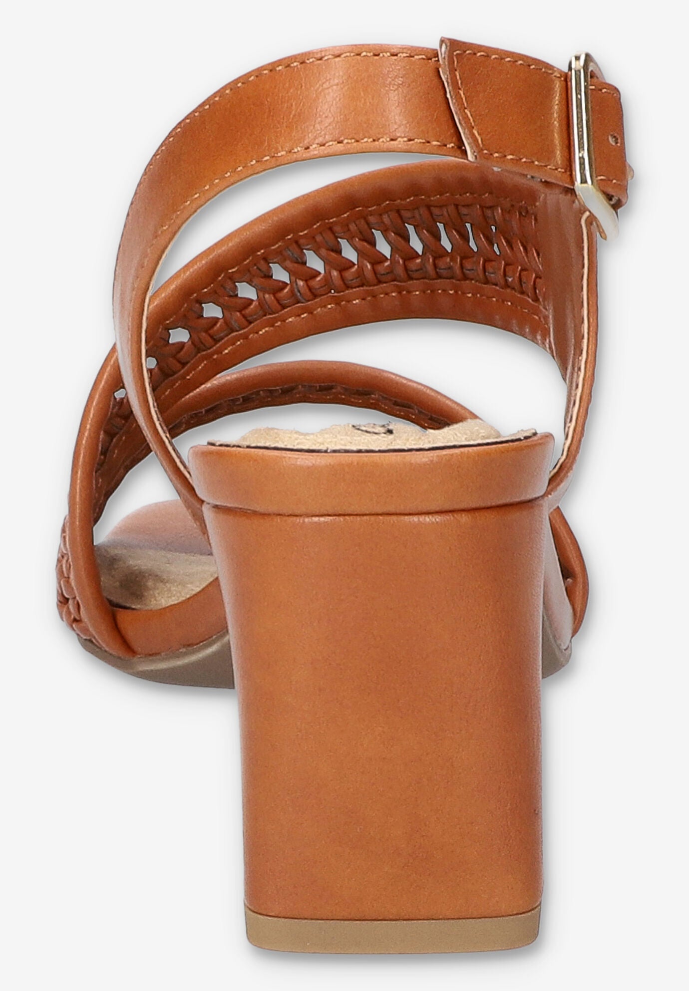 Rowan Square Toe Block Heel Sandal, TAN, alternate image number 3