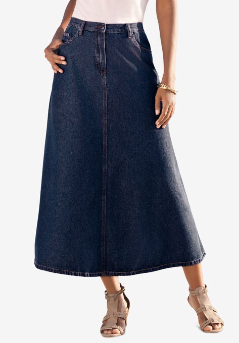 A-Line Kate Skirt, INDIGO WASH, hi-res image number null