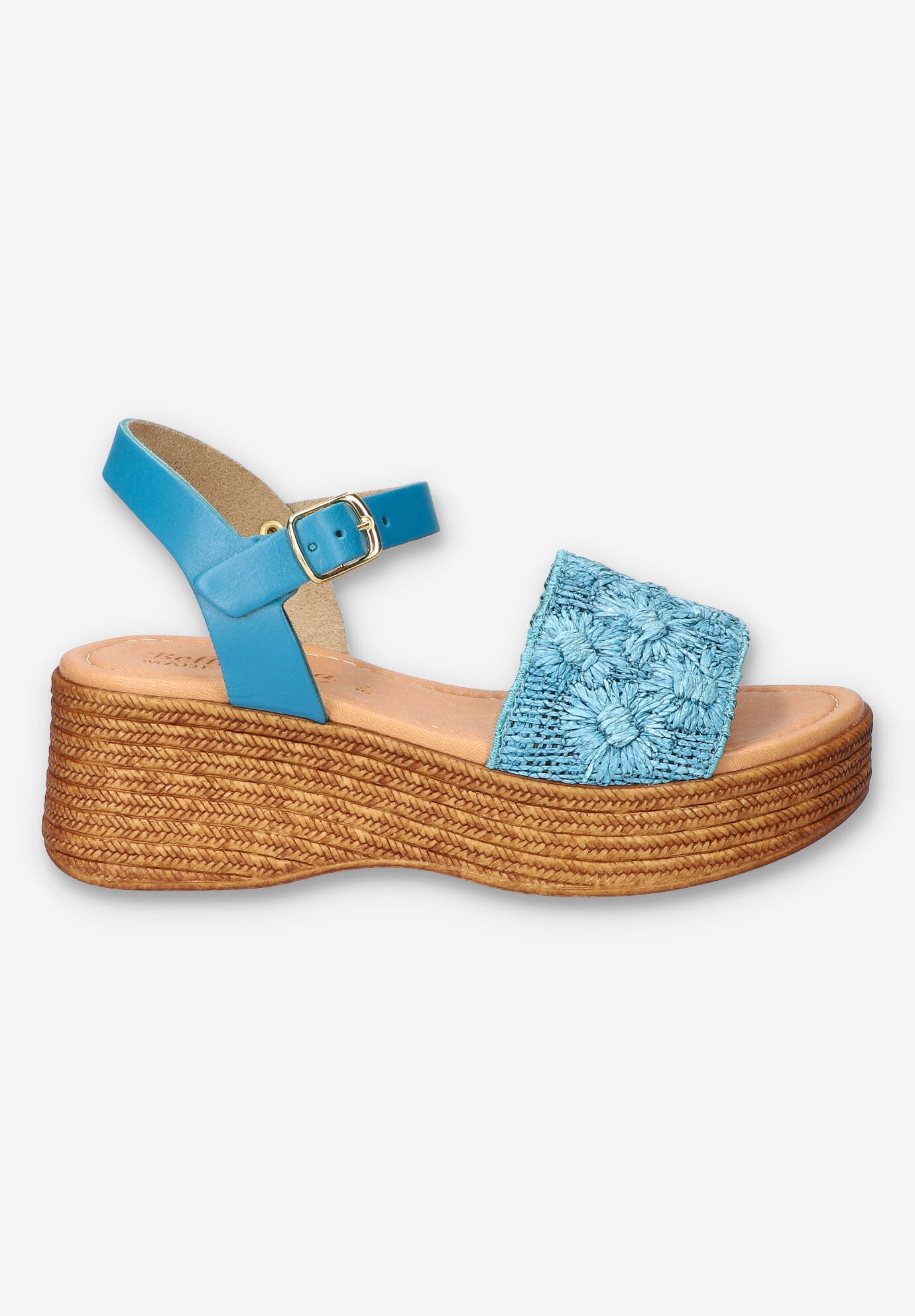 Kea-Italy Wedge Sandal, DENIM FLORAL, alternate image number 2