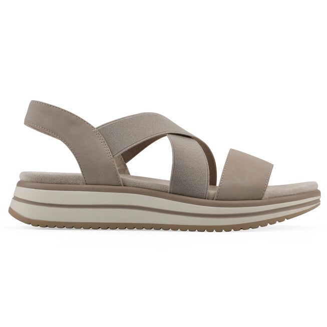 Hapley Athleisure Sandal, TAUPE NUBUCK, alternate image number 2