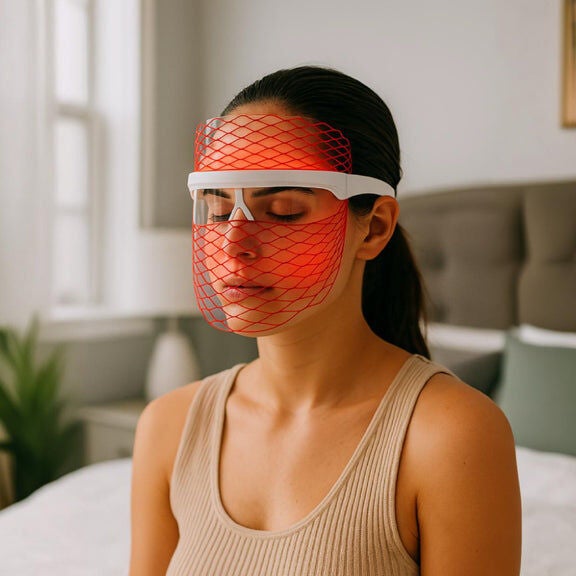 7 in 1 LED Light Therapy Face Mask, WHITE, alternate image number 2