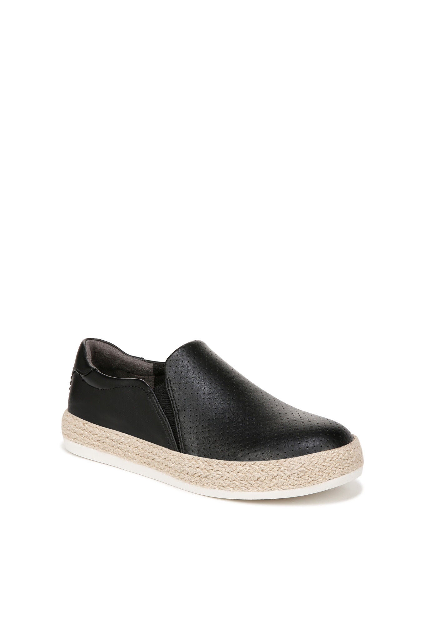 Madison Sun Slip On Sneaker, BLACK FAUX LEATHER, hi-res image number 0