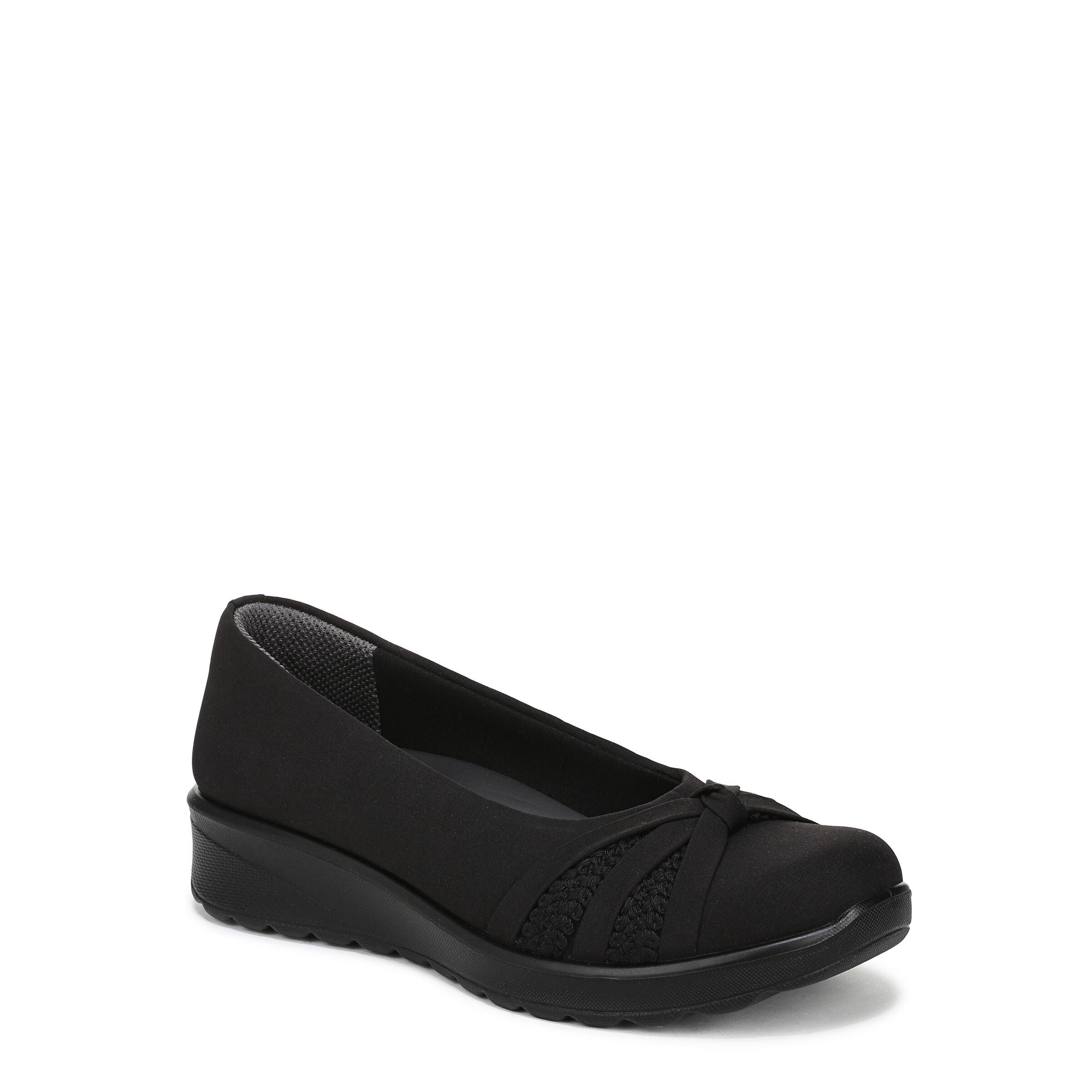 Gem Knot Wedge Flat, BLACK, hi-res image number 0