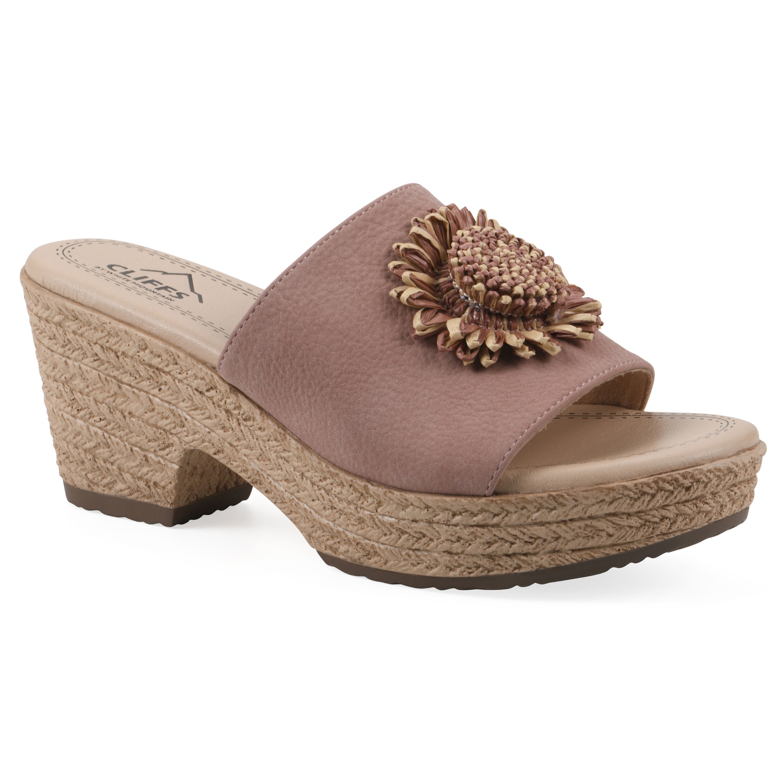 Birkley Wedge Sandal, ROSE TUMBLED NUBUCK, hi-res image number 0