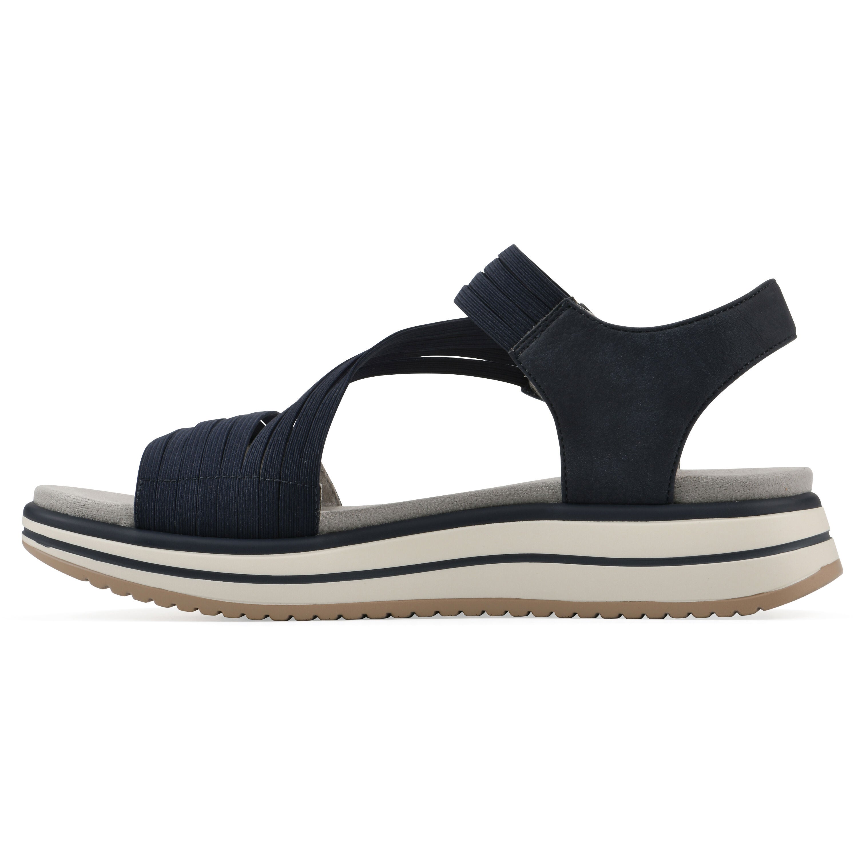 Hapford Athleisure Sandal, NAVY NUBUCK, alternate image number 3