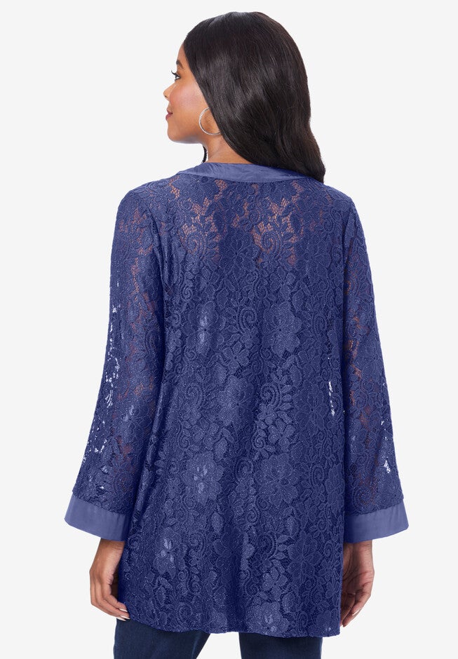 Lace Cardigan Set, , on-hover image number 1